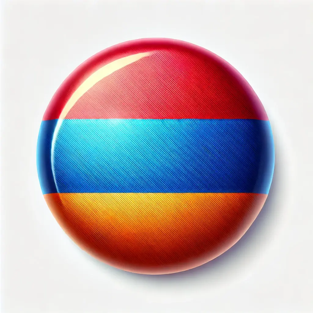 DALL·E 2025-03-29 09.05.10 – A circular flag of Armenia with a glossy 3D effect. The flag consists of three horizontal stripes_ red on the top, blue in the middle, and orange on t DALL·E 2025-03-29 09.05.10 - A circular flag of Armenia with a glossy 3D effect. The flag consists of three horizontal stripes_ red on the top, blue in the middle, and orange on t